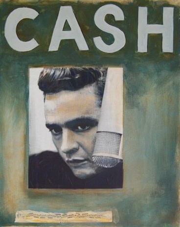 David McGough painting Cash